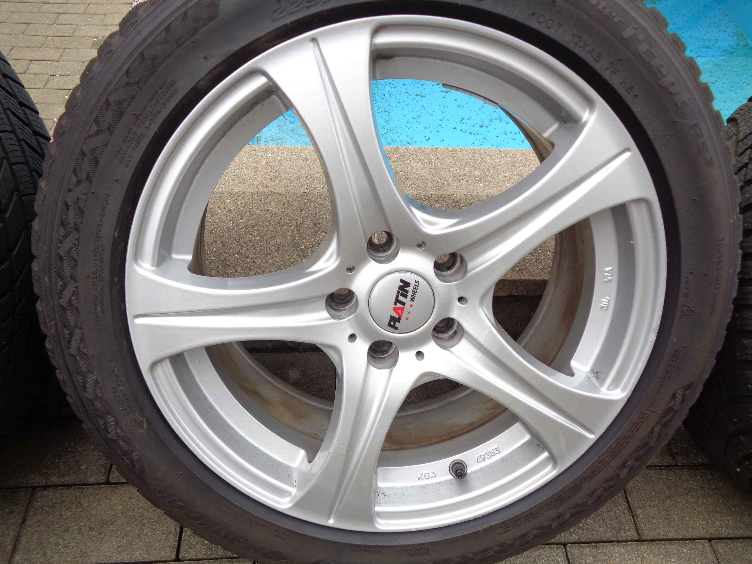 17ALU PLATIN Wheels 5x108 7,5J 17H2 ET45 (FORD)